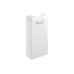  Pilton 410mm Floor Standing Vanity Unit and WC pack Gloss White